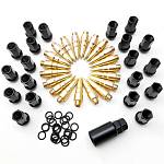 Гайки колёсные стальные с наконечниками /пули/ М12х1,25 Blox Bullet style (20 штук)