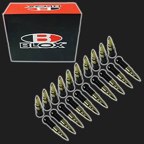 Гайки колёсные стальные с наконечниками /пули/ М12х1,25 Blox Bullet style (20 штук)