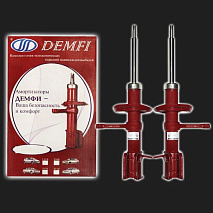 Стойка телескопическая передней подвески газомасляная DEMFI Premium -50 ВАЗ Калина, Приора, Гранта (2 штуки)