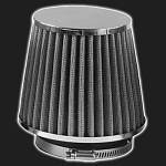 Фильтр воздушный нулевого сопротивления MPH Flow /серый, хром/ D-74 мм (инжекторный)