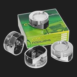 Поршни кованые СТИ ВАЗ 21116 8V d82,0 мм, безвтыковые, в блок 197,1 мм, KMPRS 25,9 мм (4 штуки)
