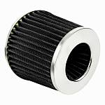 Фильтр воздушный нулевого сопротивления MPH Mega Flow /чёрный, хром/ D-74 мм (инжекторный) Фильтр воздушный нулевого сопротивления MPH Mega Flow /чёрный, хром/ D-74 мм (инжекторный)