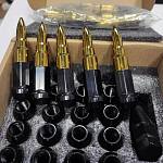 Гайки колёсные стальные с наконечниками /пули/ М12х1,25 Blox Bullet style (20 штук)