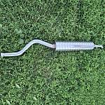 Глушитель прямоточный RZVS (51 мм) тихий, нержавейка /без насадки/ ВАЗ 2113, 2114