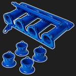 Коллектор GTS для 4-х дроссельной системы впуска (Toyota Levin Silver Top) горизонтальный ВАЗ 16V