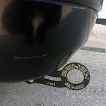 Крюк буксировочный универсальный BENEN style (угловой) чёрный