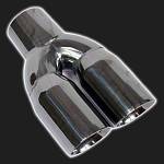 Насадка на глушитель двойная /2*круг D-63 мм, вход 60 мм/ универсальная Насадка на глушитель двойная /2*круг D-63 мм, вход 60 мм/ универсальная