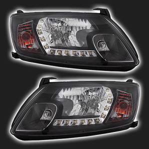 Фары SKV чёрные, дневные ходовые огни ВАЗ 2190, 2191 /Лада-Гранта/ (2 штуки) Фары SKV чёрные, дневные ходовые огни ВАЗ 2190, 2191 /Лада-Гранта/ (2 штуки)