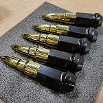 Гайки колёсные стальные с наконечниками /пули/ М12х1,25 Blox Bullet style (20 штук)