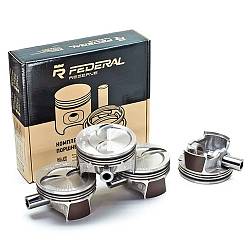 Поршни в сборе Federal Mogul ВАЗ 21116, 11186, 11189 8V d83,0 мм, безвтыковые (4 штуки с пальцами)