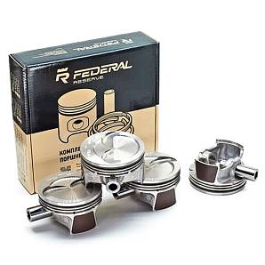 Поршни в сборе Federal Mogul ВАЗ 21116, 11186, 11189 8V d83,0 мм, безвтыковые (4 штуки с пальцами)
