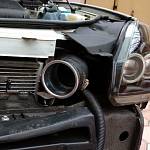 Заборник холодного воздуха гибкий RACING Air Intake D=76 мм чёрный