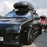 Замки капота универсальные PROSPORT синие (комплект)