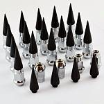 Гайки колёсные стальные с наконечниками /пики/ М12х1,25 Blox style (20 штук)