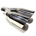 Насадка на глушитель двойная /2*круг D-63 мм, вход 60 мм/ универсальная Насадка на глушитель двойная /2*круг D-63 мм, вход 60 мм/ универсальная