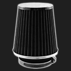 Фильтр воздушный нулевого сопротивления MPH компакт /чёрный, хром/ D-64 мм (инжекторный)