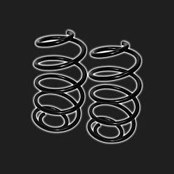 Пружины передней подвески AUTOPRODUCT DRIVE с занижением 50 мм ВАЗ Калина, Приора, Гранта (2 штуки)