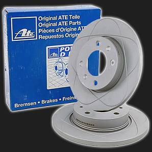 Диски переднего тормоза ATE POWER DISC для а/м ВАЗ 2108-21099, 2113-2115 (2 штуки)