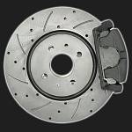 Диски переднего тормоза АТС R15 вентилируемые SPORT ВАЗ 11186 (2 штуки)