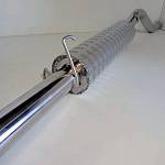 Глушитель прямоточный RZVS (51 мм) тихий, нержавейка /без насадки/ ВАЗ 2113, 2114