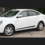Молдинги дверей (АБС-пластик) LADA Vesta (4 штуки) Молдинги дверей (АБС-пластик) LADA Vesta (4 штуки)