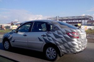 Lada Granta хэтчебк поймали в объективы на дорогах Тольятти