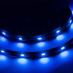 Подсветка ленточная светодиодная синяя, тройное мигание /длина 60 см/