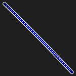 Шланг силиконовый армированный D=14 мм (1 метр) синий SAMCO SPORT