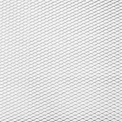 Сетка бампера 120х50 см алюминиевая, серебристая, мелкая MESH-10