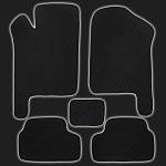 Коврики салона EVA чёрные с чёрной окантовкой ВАЗ 2108-21099, 2113-2115 (комплект)
