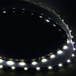 Подсветка ленточная для фар светодиодная белая /длина 60 см/ (2 штуки)