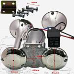 Сигнал звуковой воздушный двухрожковый, со встроенным компрессором, хром (комплект) Сигнал звуковой воздушный двухрожковый, со встроенным компрессором, хром (комплект)
