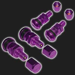 Ниппеля колёсные RAYS Style фиолетовые (4 штуки)