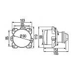 Модуль ближнего света линзованный DE /90 мм/  (1 штука)