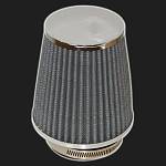 Фильтр воздушный нулевого сопротивления MPH компакт /серый, хром/ D-64 мм (инжекторный) Фильтр воздушный нулевого сопротивления MPH компакт /серый, хром/ D-64 мм (инжекторный)