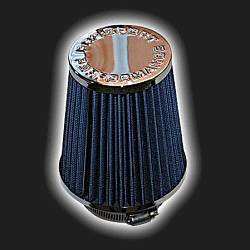 Фильтр воздушный нулевого сопротивления PROSPORT  компакт /синий, хром/ D-70 мм (инжекторный)