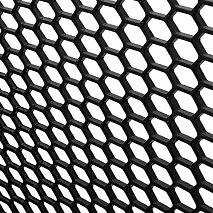 Сетка бампера  91х44 см пластиковая, чёрная, крупные соты