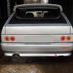 Модуль световой задний /100 мм/ светодиодный жёлтый с полосой (1 штука)