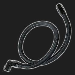 Шланг для подключения масляного радиатора, нейлоновая оплётка, алюм. фитинги AN10 (L-140 см)