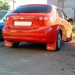 Брызговики  колёс универсальные SPARCO style большие красные (4 штуки)