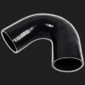 Патрубок силиконовый 135° D=63 мм чёрный