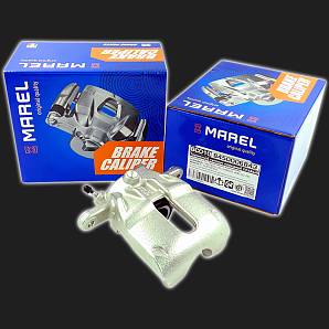 Суппорт тормозной передний (без направляющей скобы колодок) MAREL правый LADA Vesta (до 2023 г.в.), Largus (до 2024 г.в.), X-Ray Cross