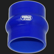 Патрубок силиконовый прямой с демпфером D=70 мм SAMCO SPORT синий