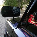 Зеркало заднего вида боковое F1 Style хром, с антибликом, универсальное (2 штуки)