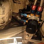 Проставка для установки масляного радиатора c термостатом и переносом фильтра TRUST style