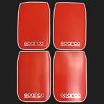 Брызговики  колёс универсальные SPARCO style большие красные (4 штуки)