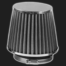 Фильтр воздушный нулевого сопротивления MPH Flow /серый, хром/ D-74 мм (инжекторный)