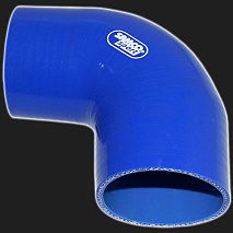 Патрубок силиконовый  90° D=70/76 мм SAMCO SPORT синий