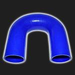 Патрубок силиконовый 180° D=76 мм PROSPORT синий Патрубок силиконовый 180° D=76 мм PROSPORT синий