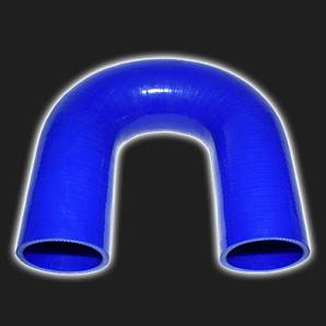 Патрубок силиконовый 180° D=76 мм PROSPORT синий Патрубок силиконовый 180° D=76 мм PROSPORT синий